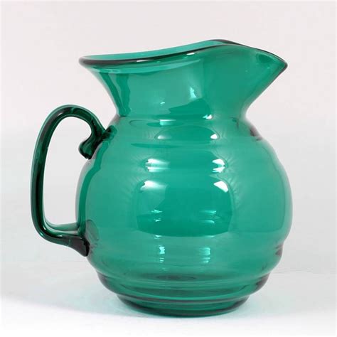 blenko glass water pitcher
